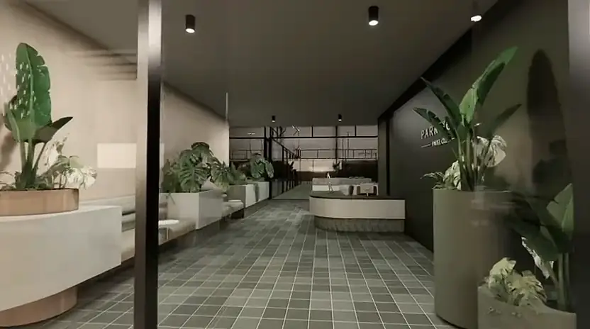 Artist's impression of the planned club: arrival