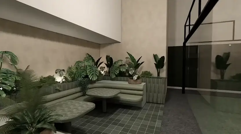 Artist's impression of the planned club: the lounge