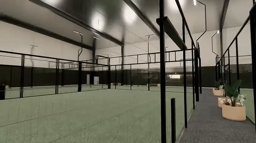 Artist's impression of the planned club: the courts
